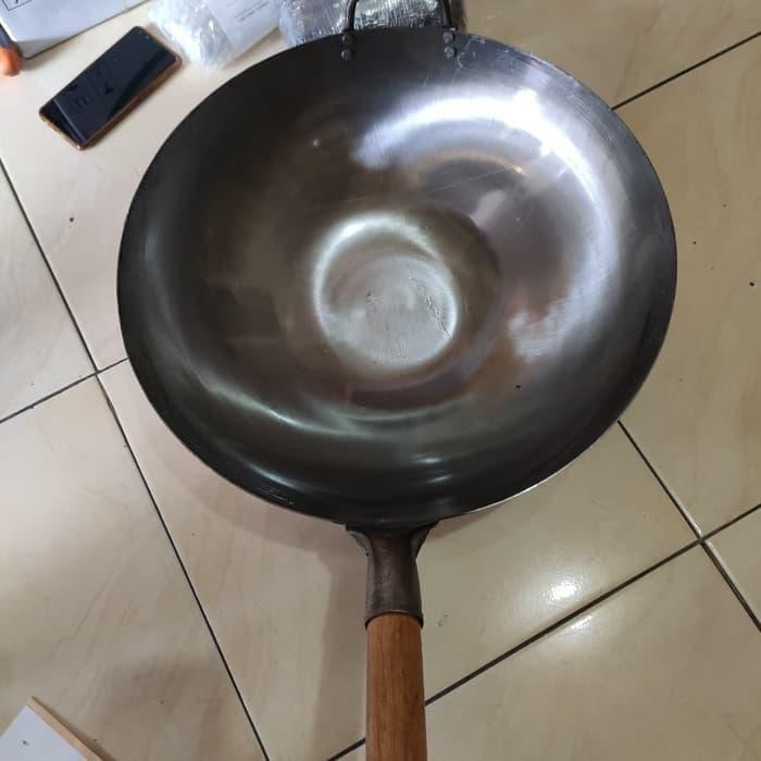Terbatas Kuali Nasi Goreng Baja Putih 45Cm Termurah