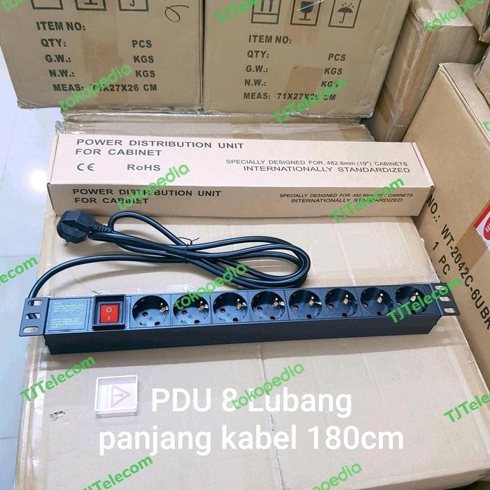 PDU rack server 8 lubang