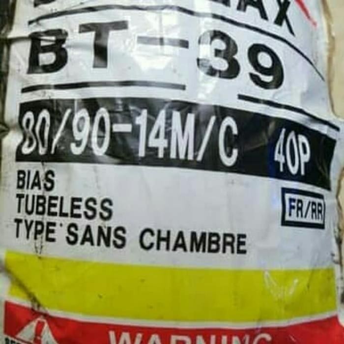 BAN LUAR BATTLAX BRIDGESTONE BT39 UKURAN 80/90-14