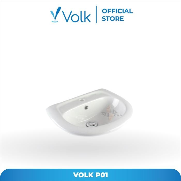 Toto - Volk Wastafel Cuci Tangan Wastafel Kamar Mandi Wastafel Gantung Wall Hung Keramik - Wastafel