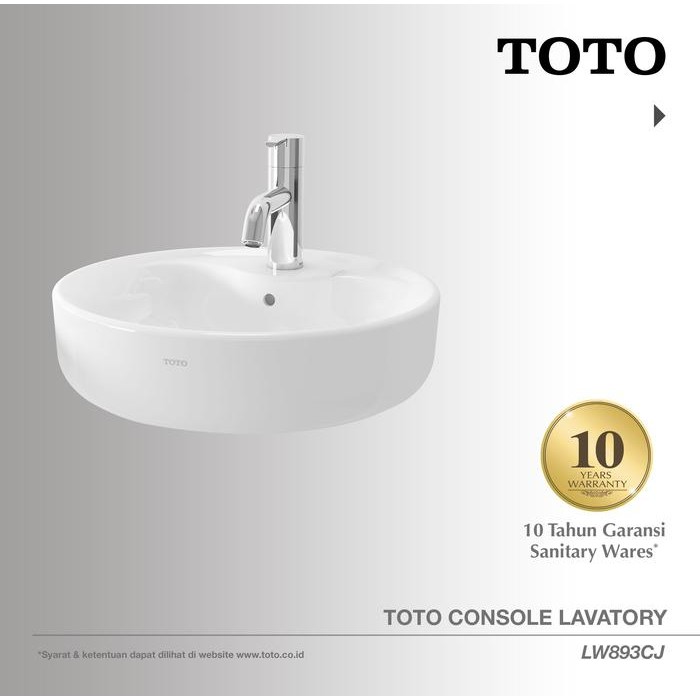 Toto - Toto Wastafel Lw893Cj Wastafel - Wastafel Cuci Tangan - Lavatory