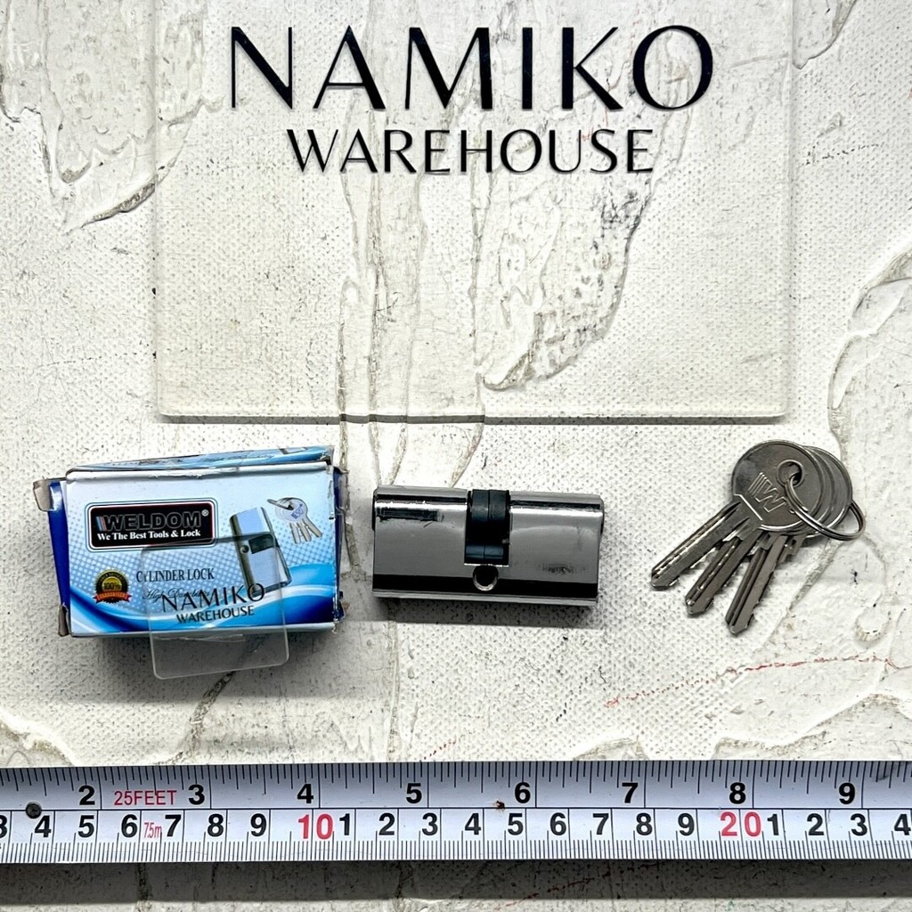 WELDOM Silinder Body Kunci Pintu kaca 60 mm