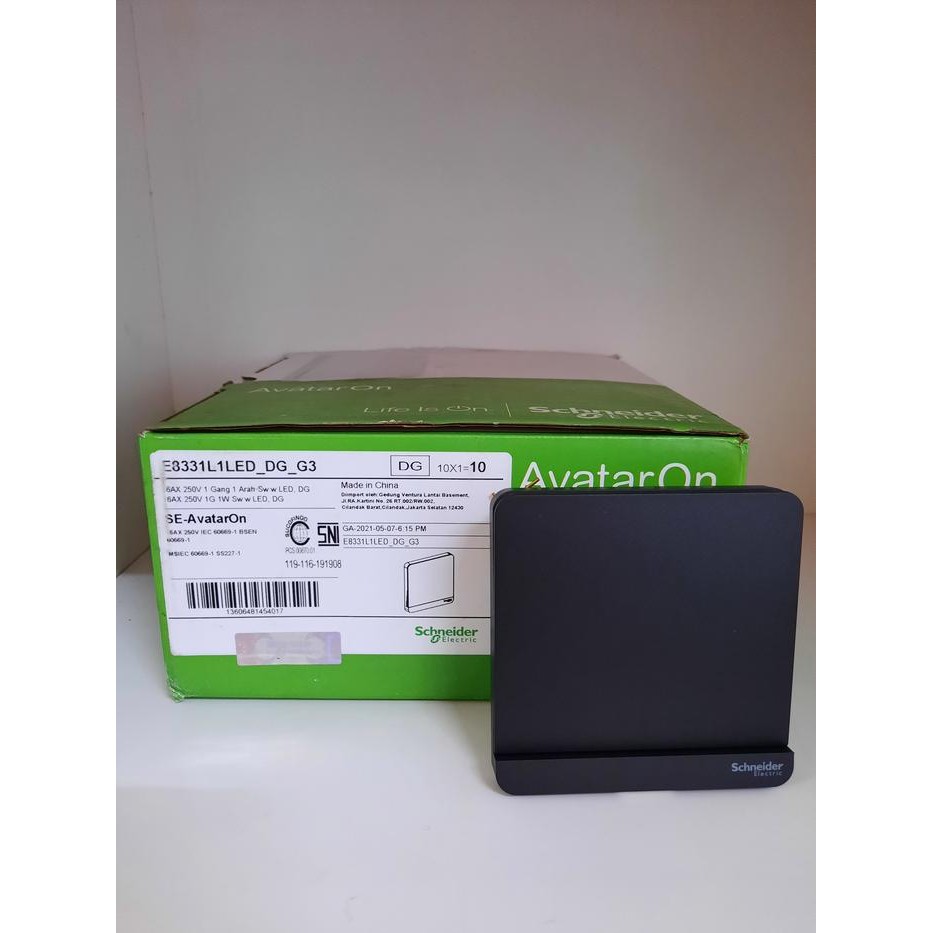 Sakelar Engkel Avatar Dark Grey (Dg) Schneider