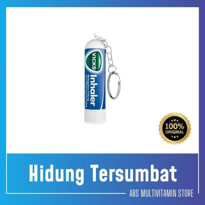 KEQZ Vicks Inhaler Keychain 0,5Ml - Melegakan Pernapasan Anak Dewasa