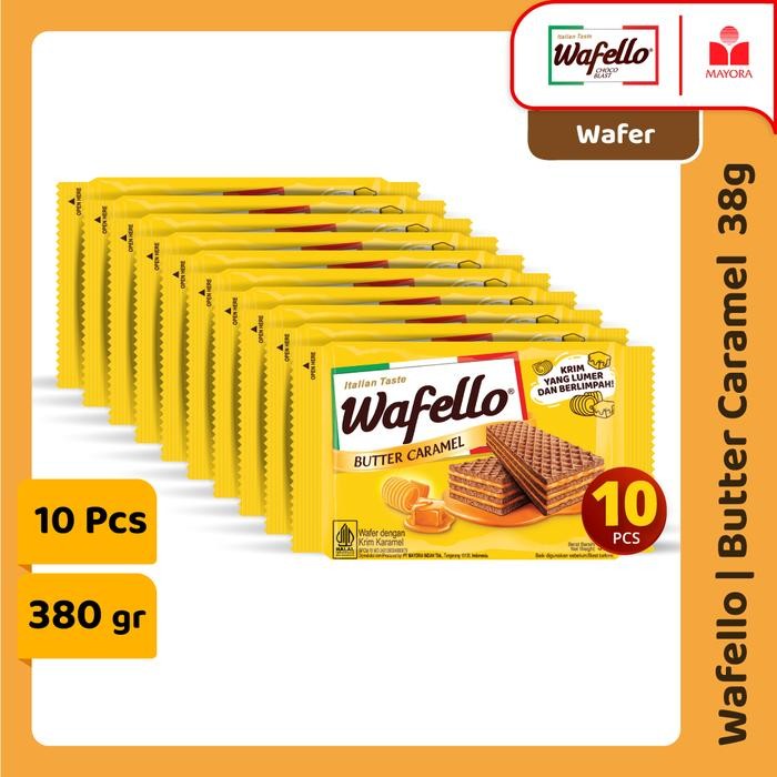 

4ZMI Wafer Wafello Butter Caramel 10 Pcs @38 Gr