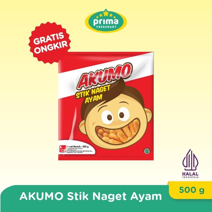 

4ZMI Akumo Naget Ayam Stik (Chicken Nugget Stik) 500 Gr