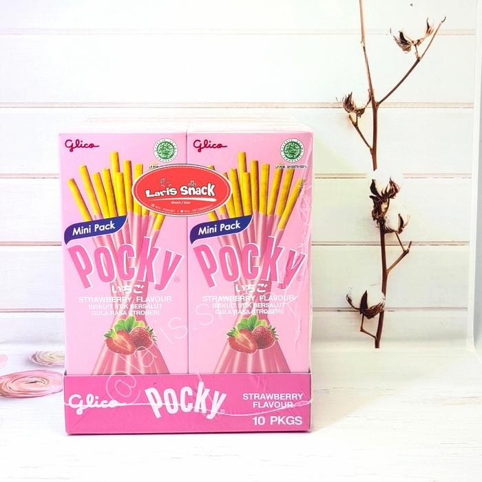 

4ZMI Pocky Glico Strawberry 21Gr (1 Pack Isi 10)