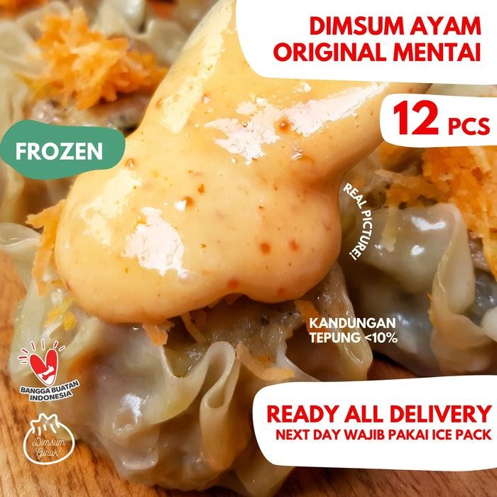 

4ZMI Dimsum Mentai Siomay Somay Dim Sum Ayam Frozen Halal By Ginuk Isi 12