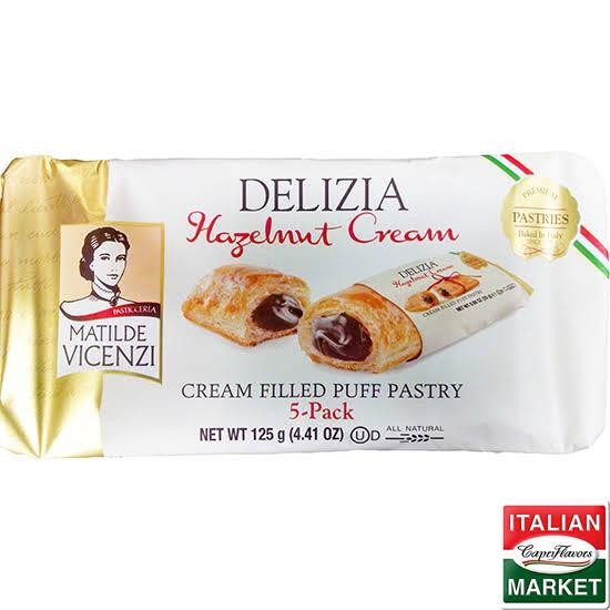 

4ZMI Matilde Vicenzi Millefoglie D Italian Mini Snack Hazelnut Cream