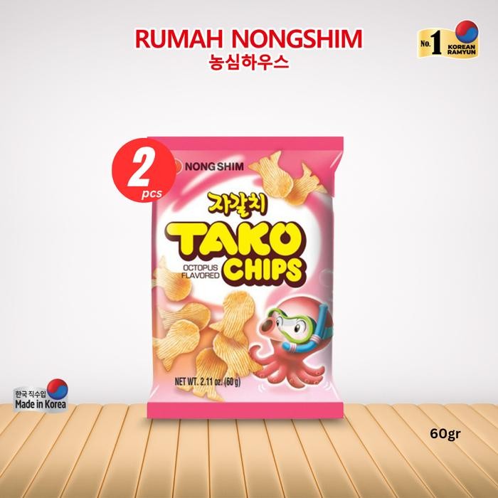 

ND2L Nongshim Bundling Tako Chips 60Gr 2Pcs