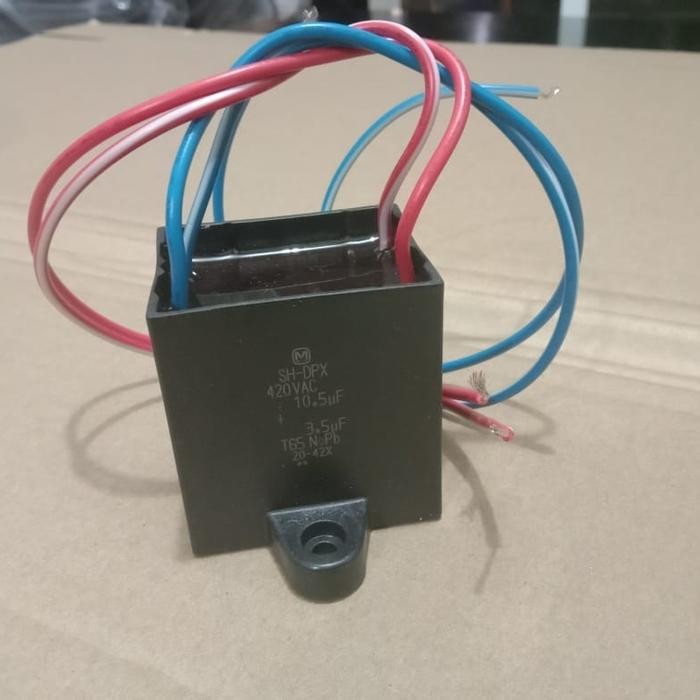 TERLARIS Kapasitor Mesin Cuci Panasonic 10+3,5 uf