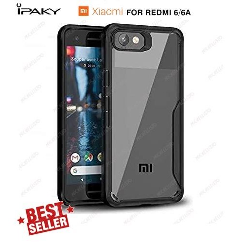 iPaky Case Xiaomi Redmi 6 6A Armor Bumper Transparan Clear *