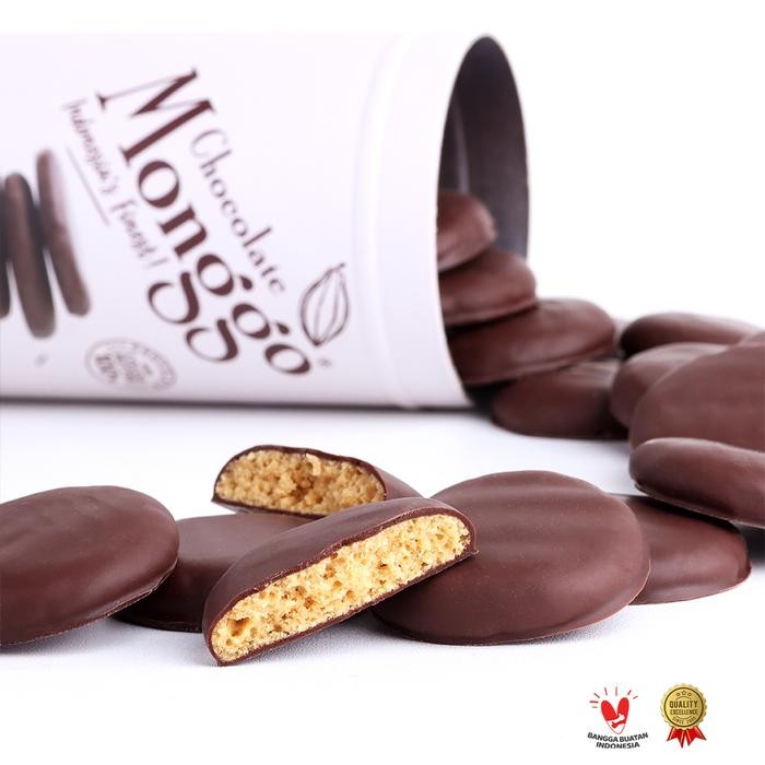 

IOI2 Chocolate Monggo Biscuits Dark Chocolate 58% 158G Camilan Halal