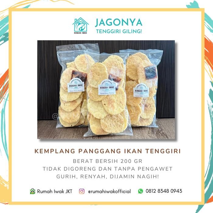 

IOI2 Kerupuk Kemplang Panggang Ikan Tenggiri Asli Palembang (100Gr)