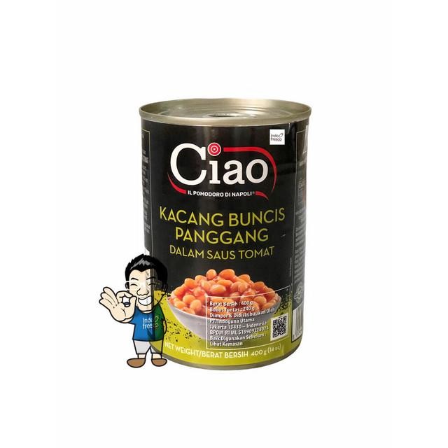 

IOI2 Ciao Kacang Buncis Panggang- Navy- Baked Beans In Tomato Sauce 400 G