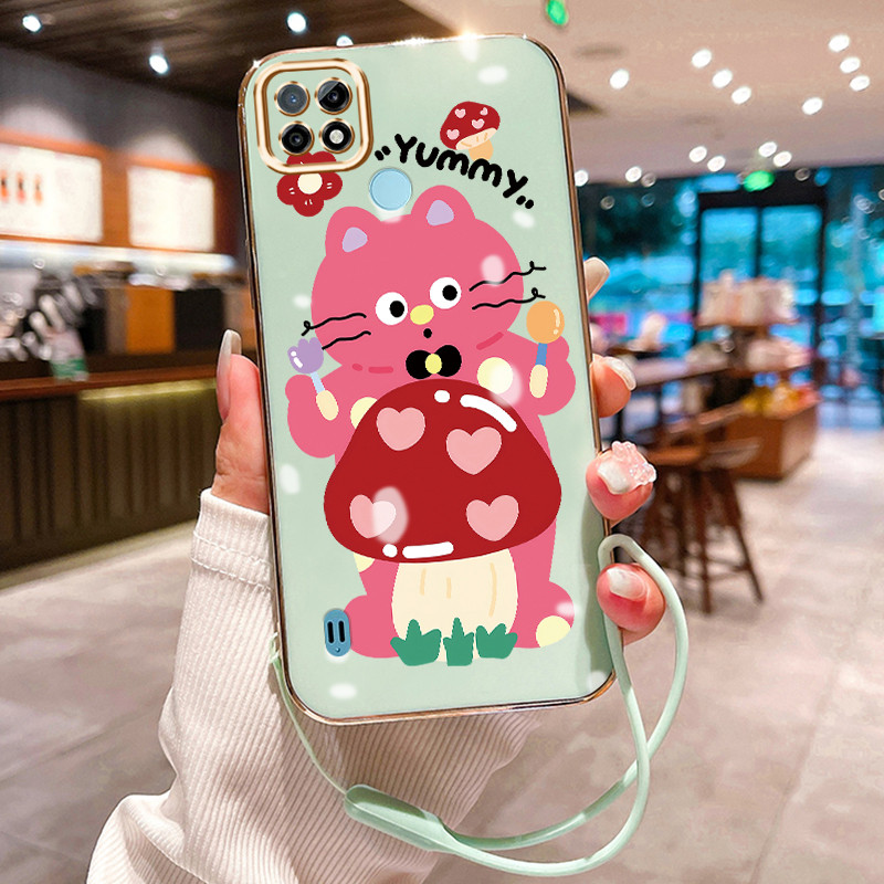 Casing Hp Untuk Realme C21 C21Y C25Y Case Casing Graffiti kartun HP Cesing Silikon Softcase disepuh 