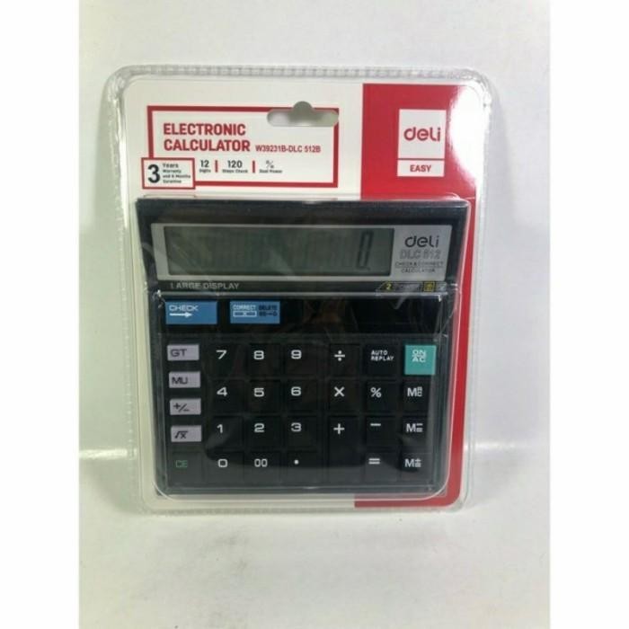

Deli Dlc-512 Putih / Hitam Easy Calculator Kalkulator Meja Dagang Ori