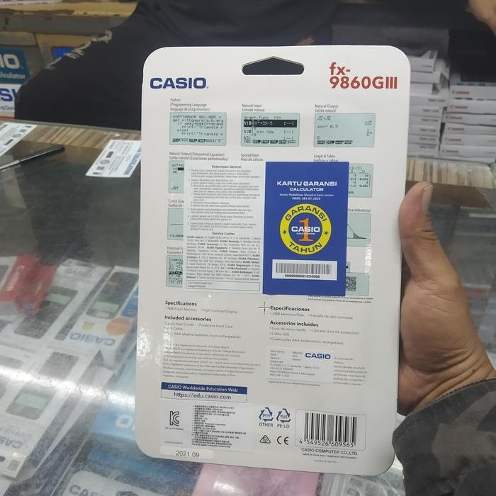 

KALKULATOR CASIO GRAPHIC FX 9860GII SD GARANSI RESMI [212]
