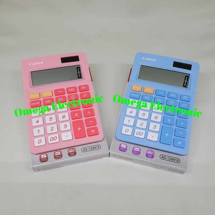 

CANON DESKTOP CALCULATOR AS-120V - KALKULATOR MEJA WARNA AS 120 V