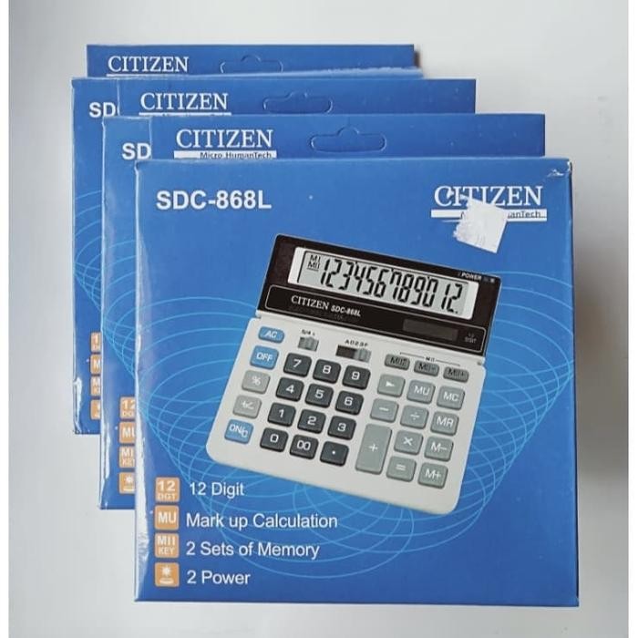 

CALCULATOR CITIZEN SDC-868L DIGIT