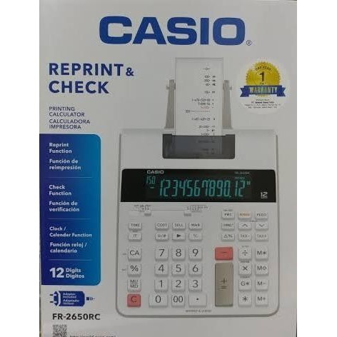 

CASIO FR-2650 RC - KALKULATOR PRINT / PRINTING CALCULATOR 2650RC