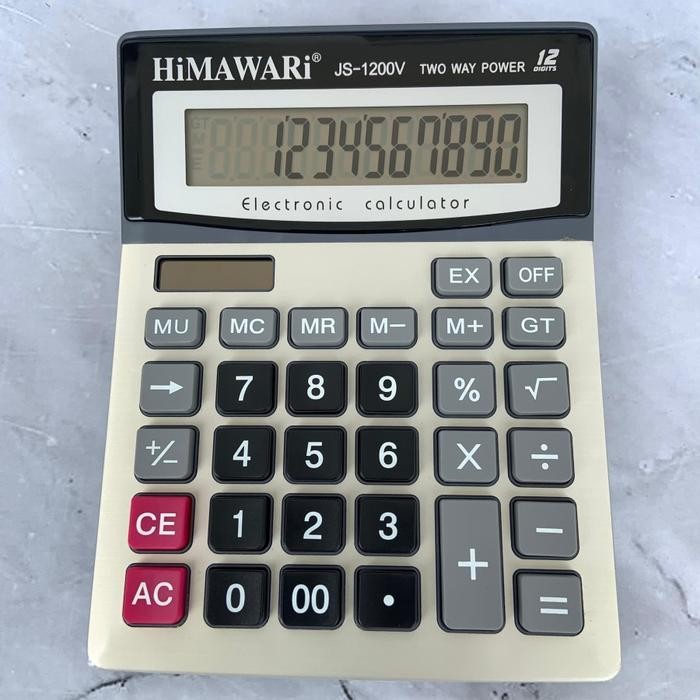 

HIMAWARI JS-1200V KALKULATOR 12 DIGIT / ELECTRONIC CALCULATOR 2 POWER