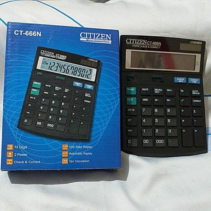 

CALCULATOR CITIZEN CT-666N - KALKULATOR MEJA 666N 12 DIGIT