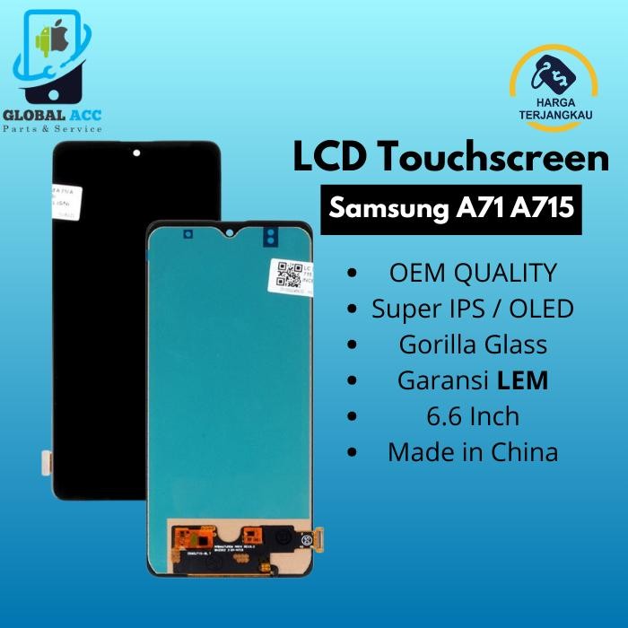 Lcd samsung A71 A715 M51 OLED Finger Original 100%