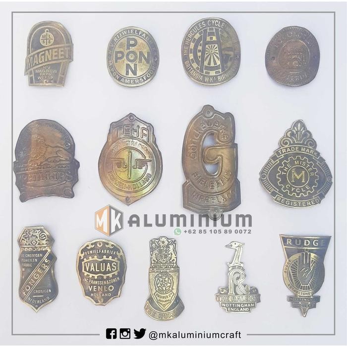 FONGERS - Plat Emblem Logo Sepeda Ontel Jawa Merk Fongers - B177 - MK