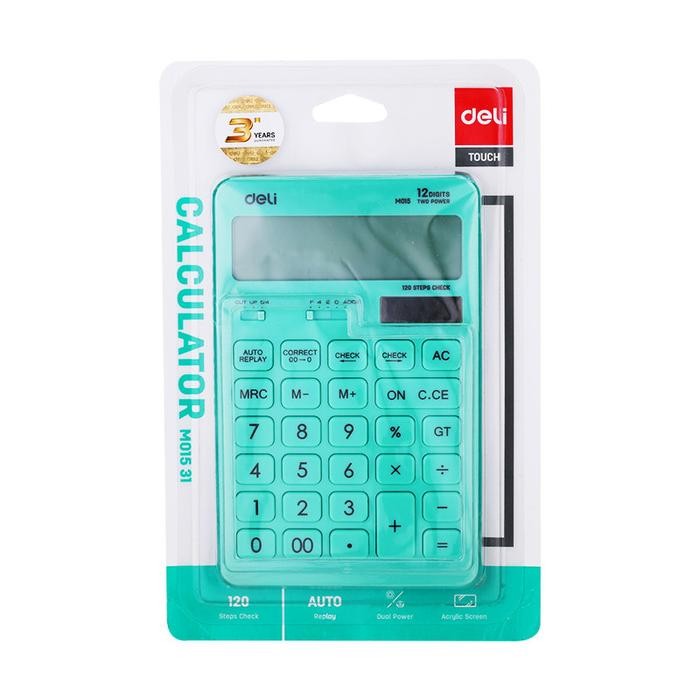 

Kalkulator Deli M01531 M01541 M01551 Plastik 12 Digit Desain Modern