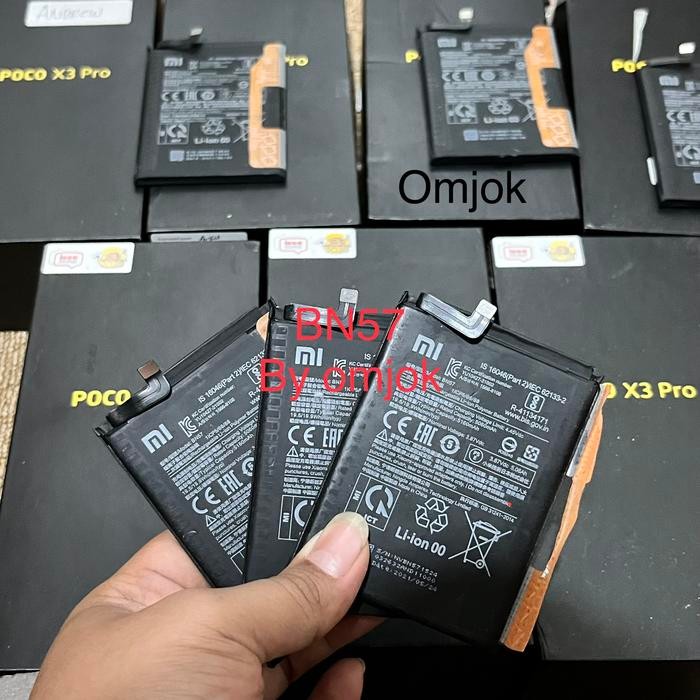 Baterai Xiaomi Poco X3 pro Copotan bawaan [ BN57 ] Original