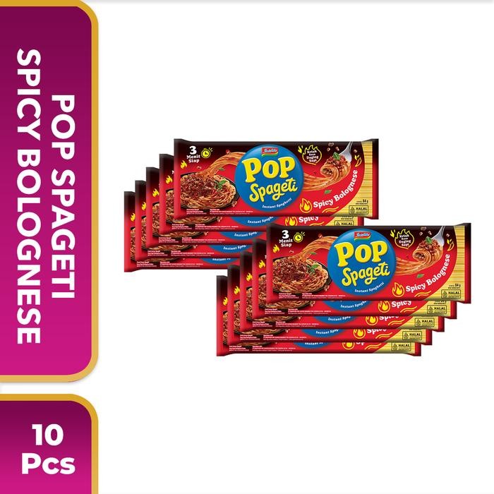 

H48Y 10 Pcs - Pop Spageti Spicy Bolognese 84 Gr