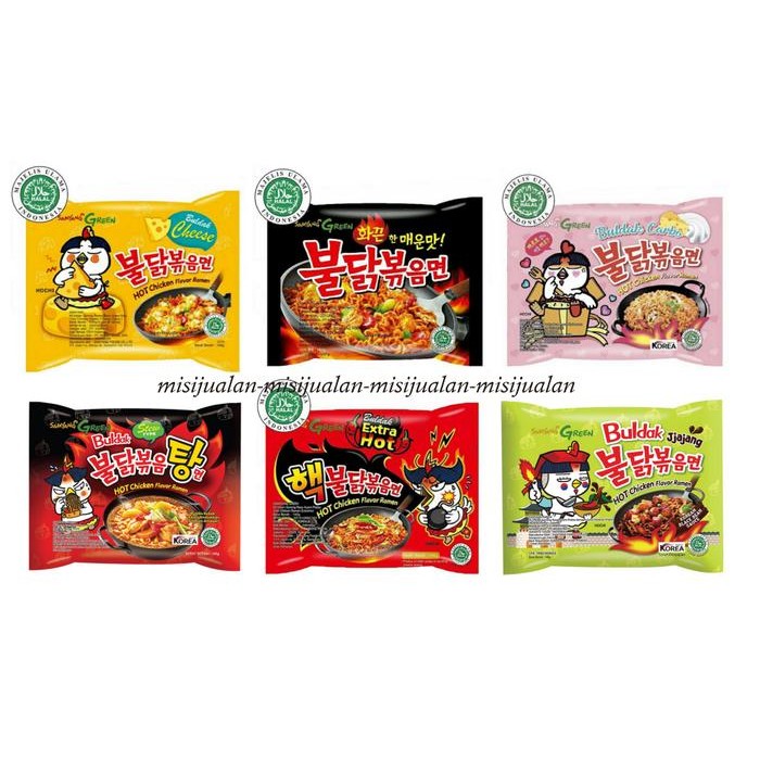 

H48Y Samyang Hot Chicken Ramen Original Buldak Carbonara Cheese Xtra Hot