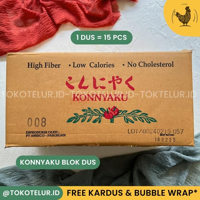 

H48Y Konnyaku Blok (Shirataki Konnyaku Low Carbs-Ketogenic) Perdus/Carton