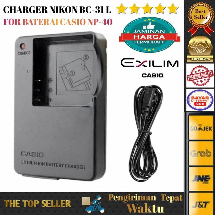 Charger Casio Bc 31L Bc-31L For Baterai Casio Np-40 Kamera