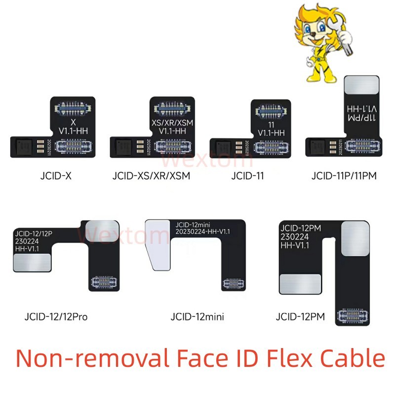 JCID JC Non-removal Face ID Repair FPC Flex Cable for iPhone X/11/12/13/14 No Soldering Dot Projecto