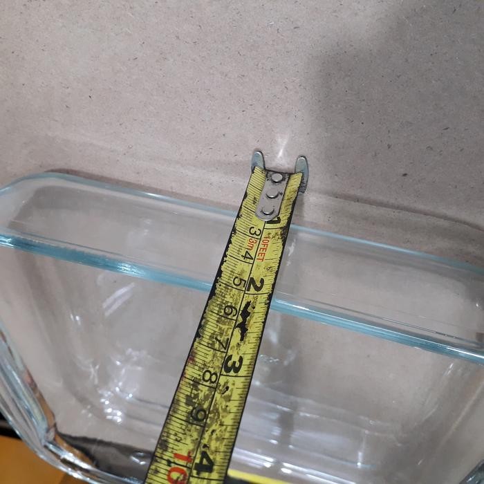 Happycall - Loyang Piring Kaca 22Cm Segi Empat 1.8L Pyrex Pirex Microwave