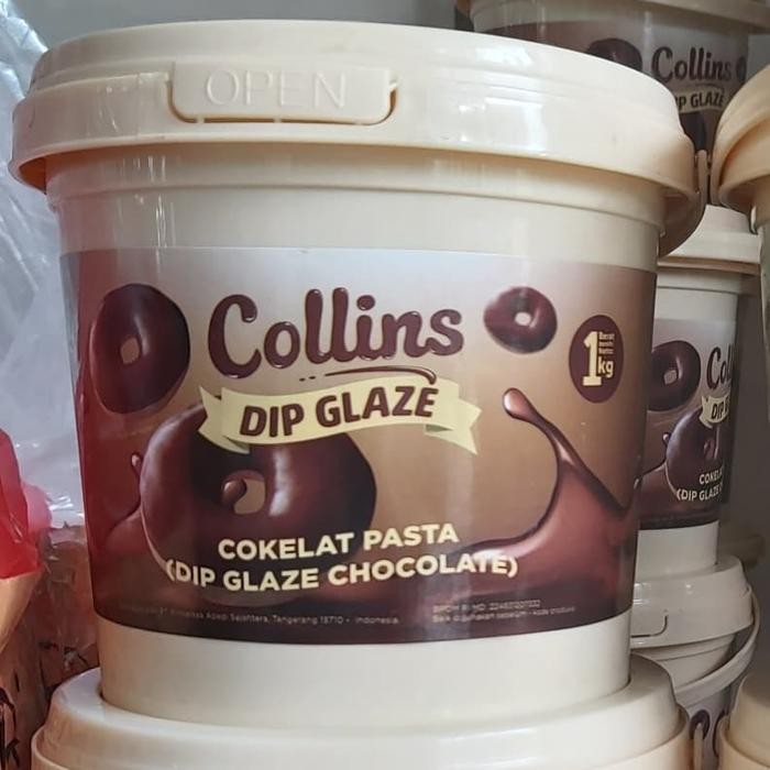 

collins dip glaze cokelat chocolate 1kg