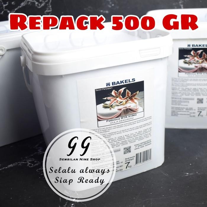 

BAKELS Fondant WHITE 500 Gram Pettinice RTR Icing Gula Dekorasi Fondan