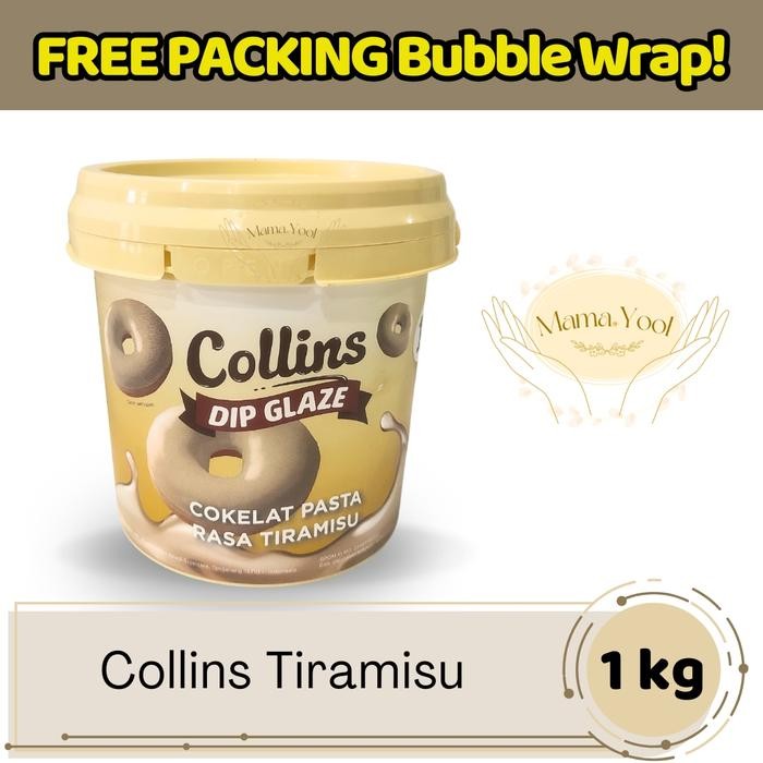 

MAMA.YOOL - Collins Tiramisu 1 kg FREE PACKING / Topping Donat Kue Collins Dip Glaze Selai Rasa