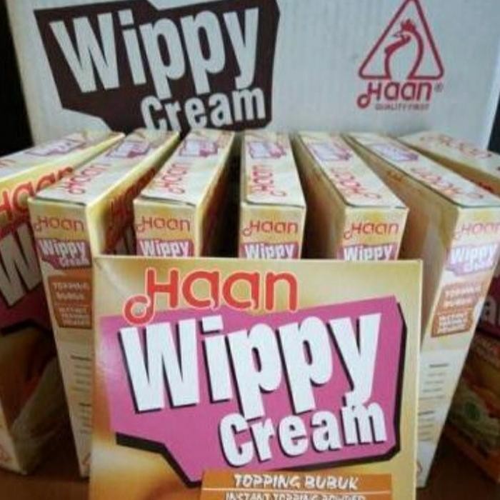 

haan whippy cream 200gr instant topping powder
