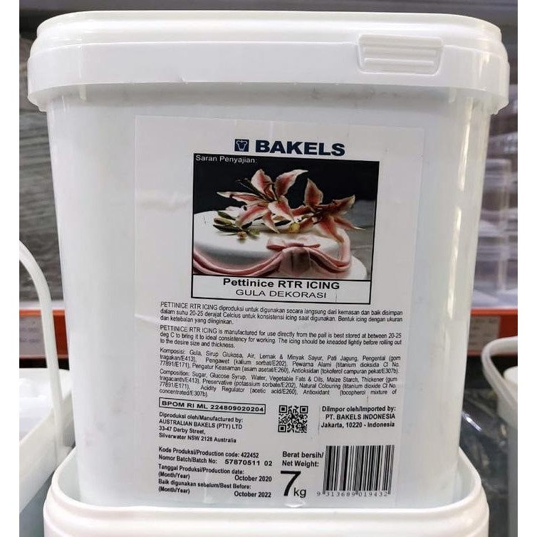 

Bakels Icing Fondant 1 Kg (Repack)