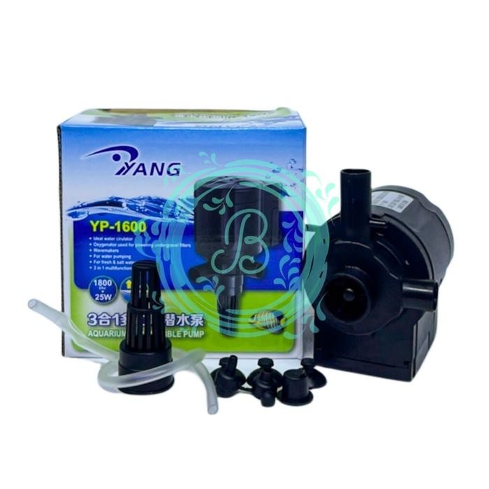 Hygger Yamano - Yp 1600 Yp-1600 Pompa Air Celup Aquarium Pompa Hidroponik Pompa Aquarium Aquascape