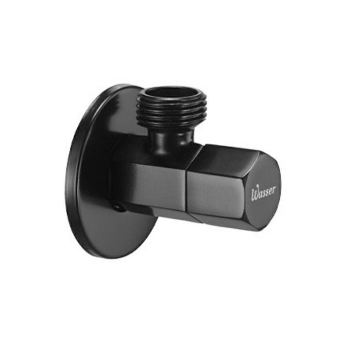 Wasser Kran Shower Single / Stop Kran Warna Hitam Kuningan tipe SK-001 Midnight Black