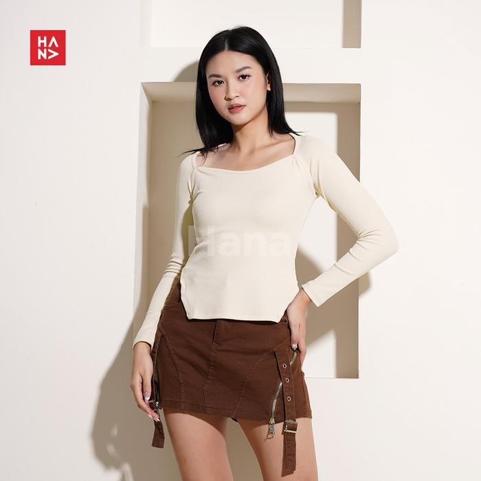 (Allthebest) Hana Fashion - Millie Long Sleeve Top/Atasan Casual Wanita - TS711
