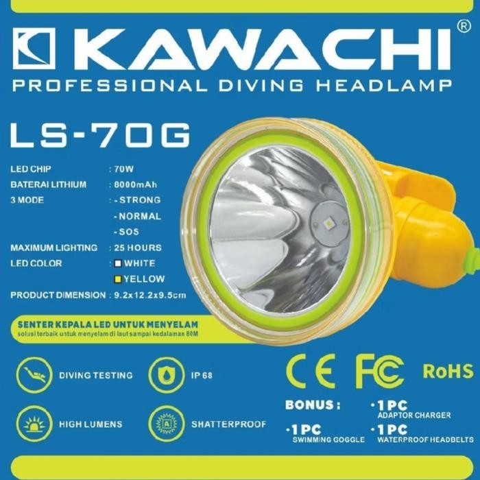 Terbaru Senter Kepala LS-70G Kawachi