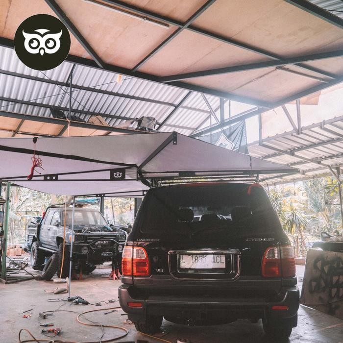 Cuci Gudang PO Mangooni Awning Tent 270 derajat. Tenda samping mobil memutar