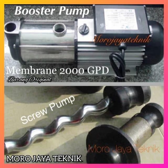 Pompa Booster Membran RO 2000 GPD Pompa Kyodo EKD 750-40 Screw Pump
