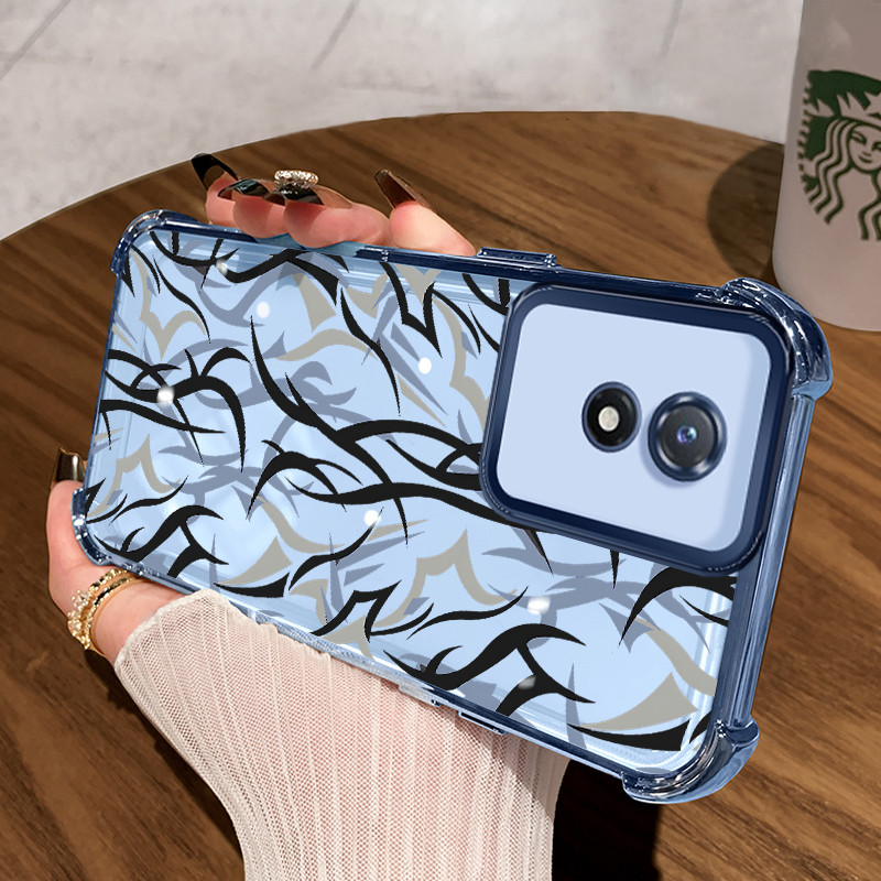 Casing Hp untuk VIVO Y02 Y02A Y02T Y11 2023 Case Casing Graffiti batang pola Silikon Softcase HP Kes