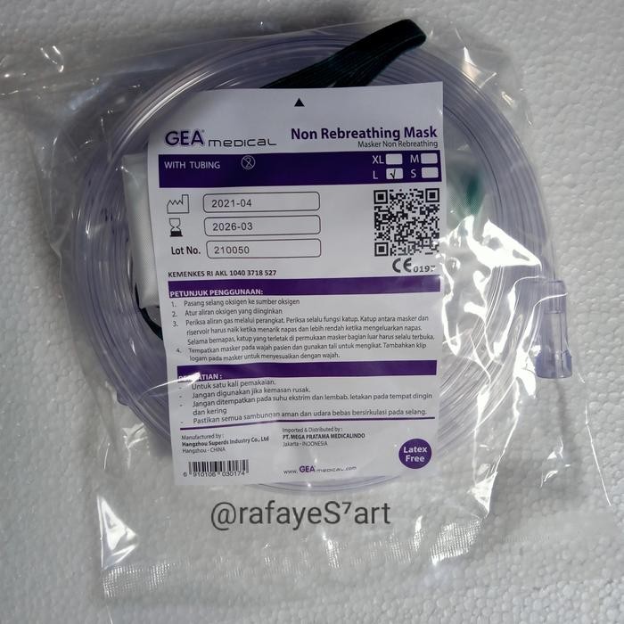 JTTOP" MASKER OKSIGEN DEWASA MASK ADULT OXYGEN
